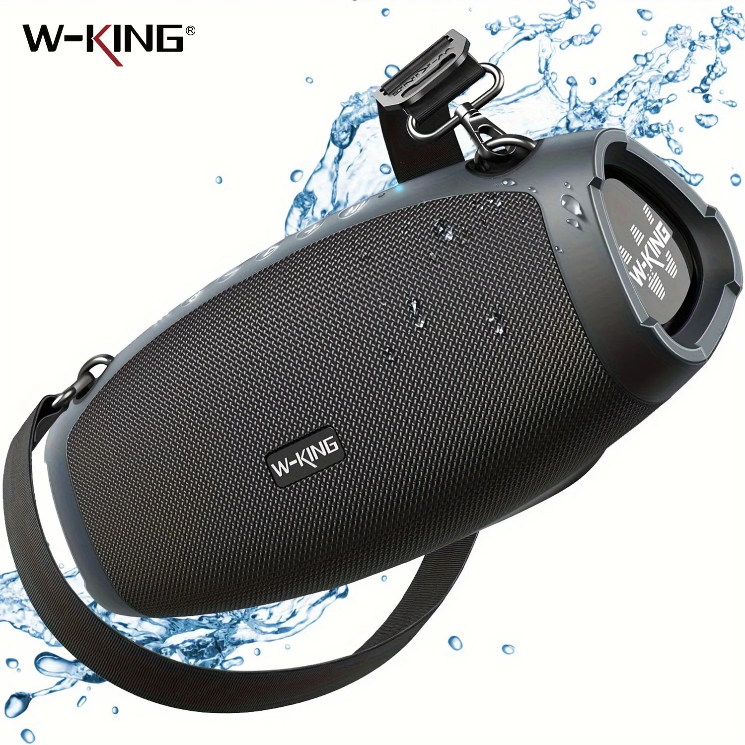 W-KING 70W Waterproof Portable Loud Bluetooth Speaker, Wireless Outdoor Boombox SubwooferTriple Passive Radiators-Deep Bass Main image