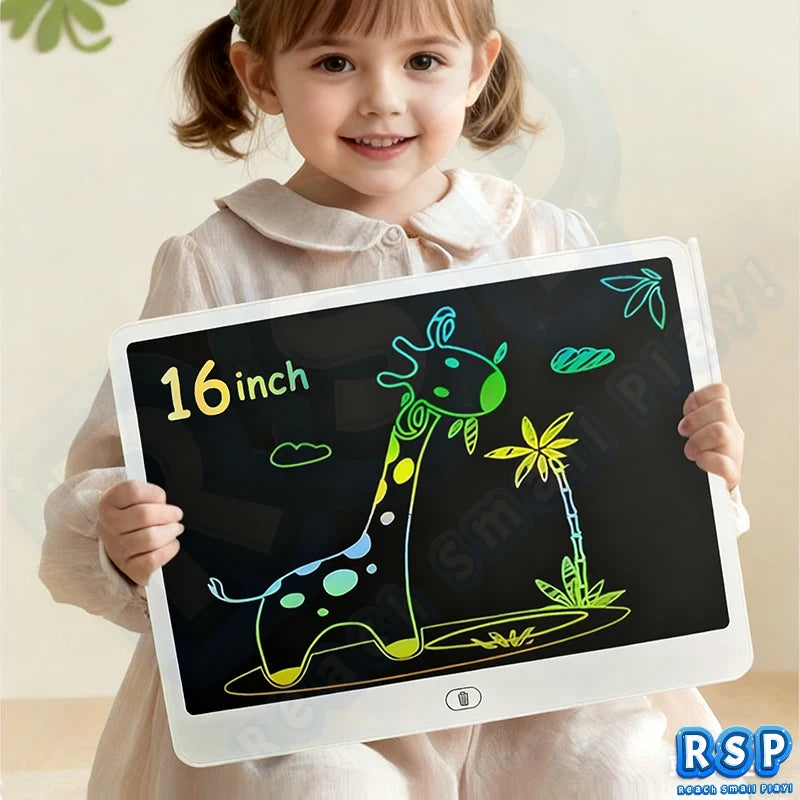 16 Inch Big LCD Writing Board 10 Inch Drawing tablet Kids Writing Painting Children Educational Toys for 3-12 Years Girls Boys Secondary image