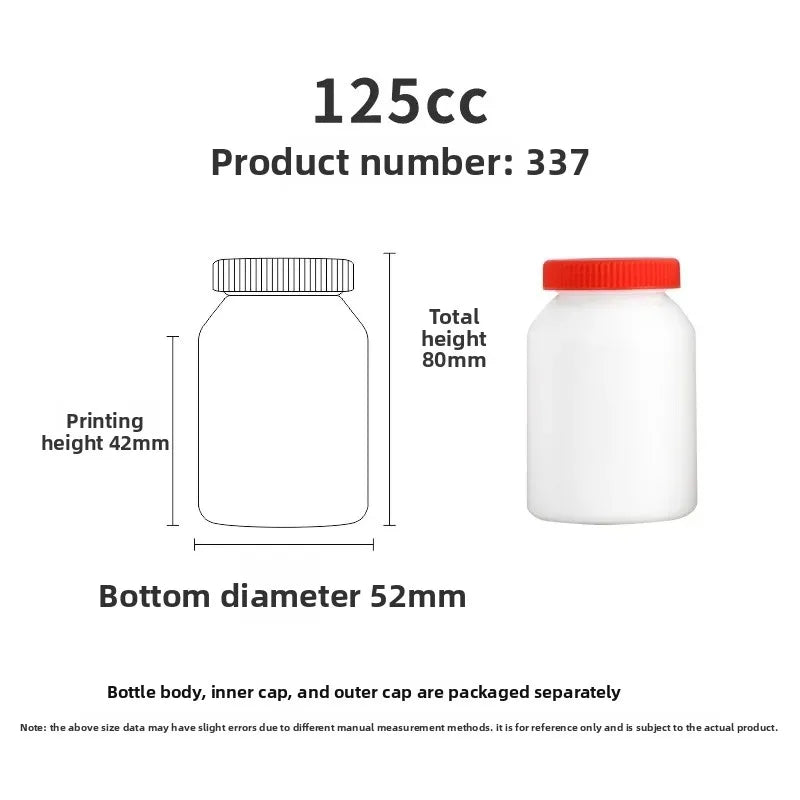 New HDPE 200ml 90 Capsules DHA Vitamin Tablets Deep Sea Fish Oil Capsules Food Grade Health Supplement Bottle