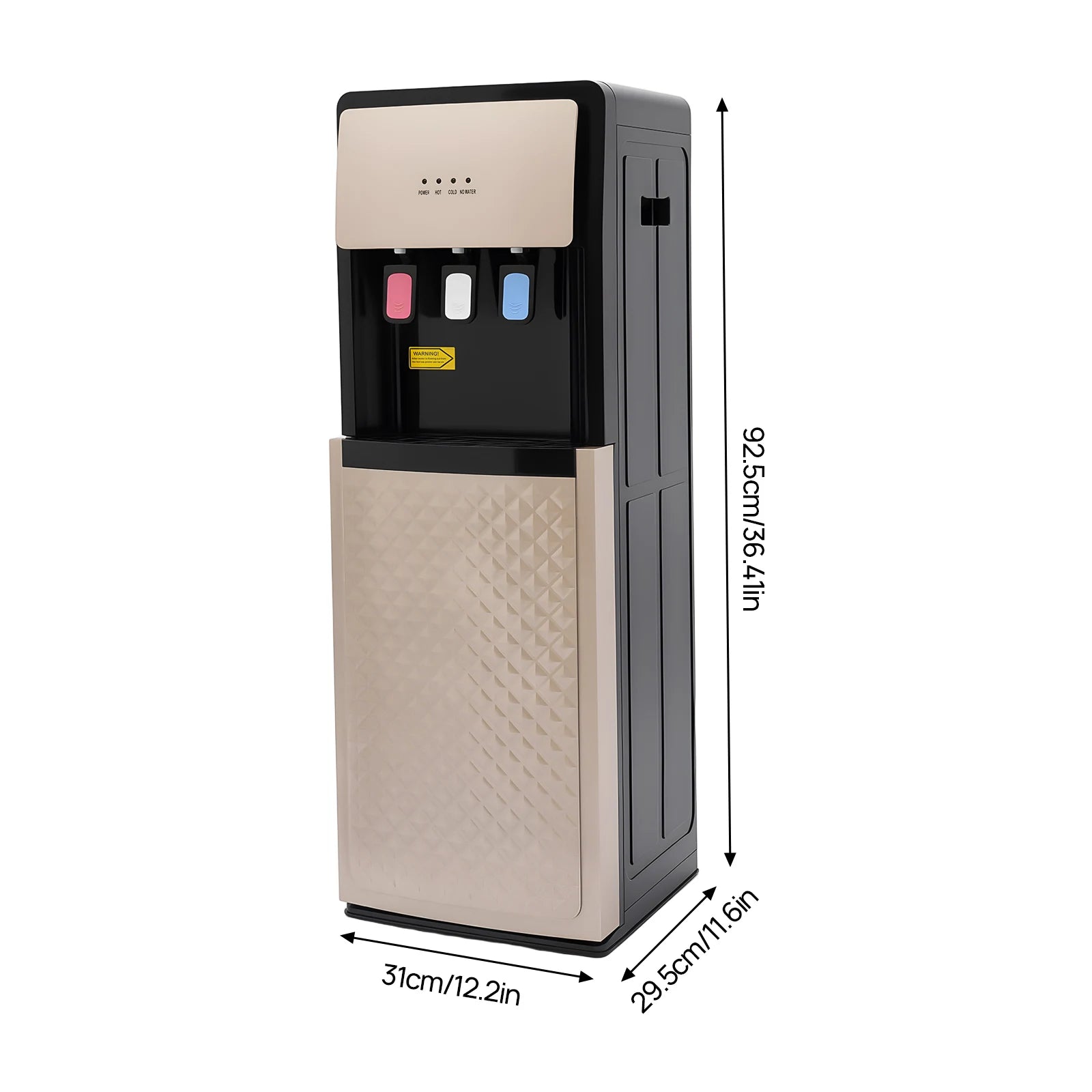 Electric Hot and Cold Water Cooler Dispenser, Versatile Standing Bottom Loading Water Dispenser for Home Office, 110V US/220V EU