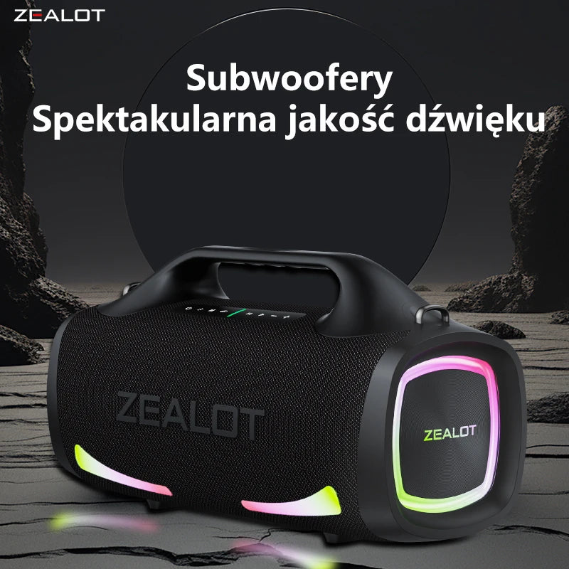 ZEALOT S79 Bluetooth Speaker 100W Portable Subwoofer HiFi Dual Pair Fast Charge 24000mAh Battery Main image