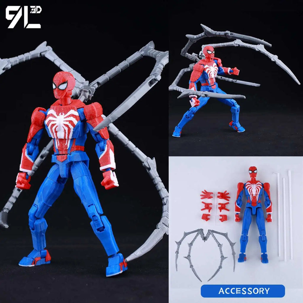 Venom Spider-Man Lucky13 Dummy13 Action Figures - 3D Printed T13 Multi-Jointed Shapeshift Mannequin Anime Collectible Toys