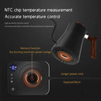 Electric Gooseneck Kettle 900ML Hand Brew Coffee Pot Smart Teapot Temperature Control Pot Rapid Heating Kettle 110v/220v