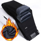 Wthinlee New Business Men's Jeans Casual Straight Stretch Fashion Classic Blue Black Work Denim Pant Trousers Male  Clothing