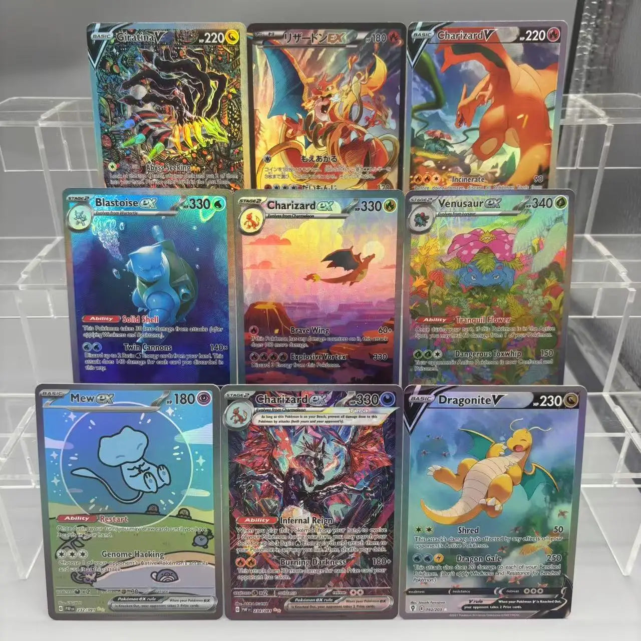 DIY PTCG Collection Cards Charizard Blastoise Venusaur ex Giratina Self Made Single Card Classic Game Anime Card Gift Toy Main image