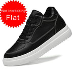 High Quality Men Sneakers Elevator Shoes for Men Fashion Casual Shoes Comfortable Leather Sports Shoes height increase 6/8/10cm