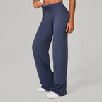 Women Straight Yoga Leg Bottoms Soft Stretchy Fabric Women's Yoga Pants GYM Sweat-Wicking Properties Running Sport Trousers