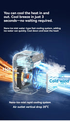 Wireless Air Conditioner Mini Portable Air Cooler Fan 500ml Ice Water Spray Humidifier For Home Air Conditioning Mist Fan USB