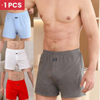 Men's Aro Pants Underwear 100% Pure Cotton Home Sleeping Pants Loose Breathable Men's High Waisted Four Corner Boxers Shorts