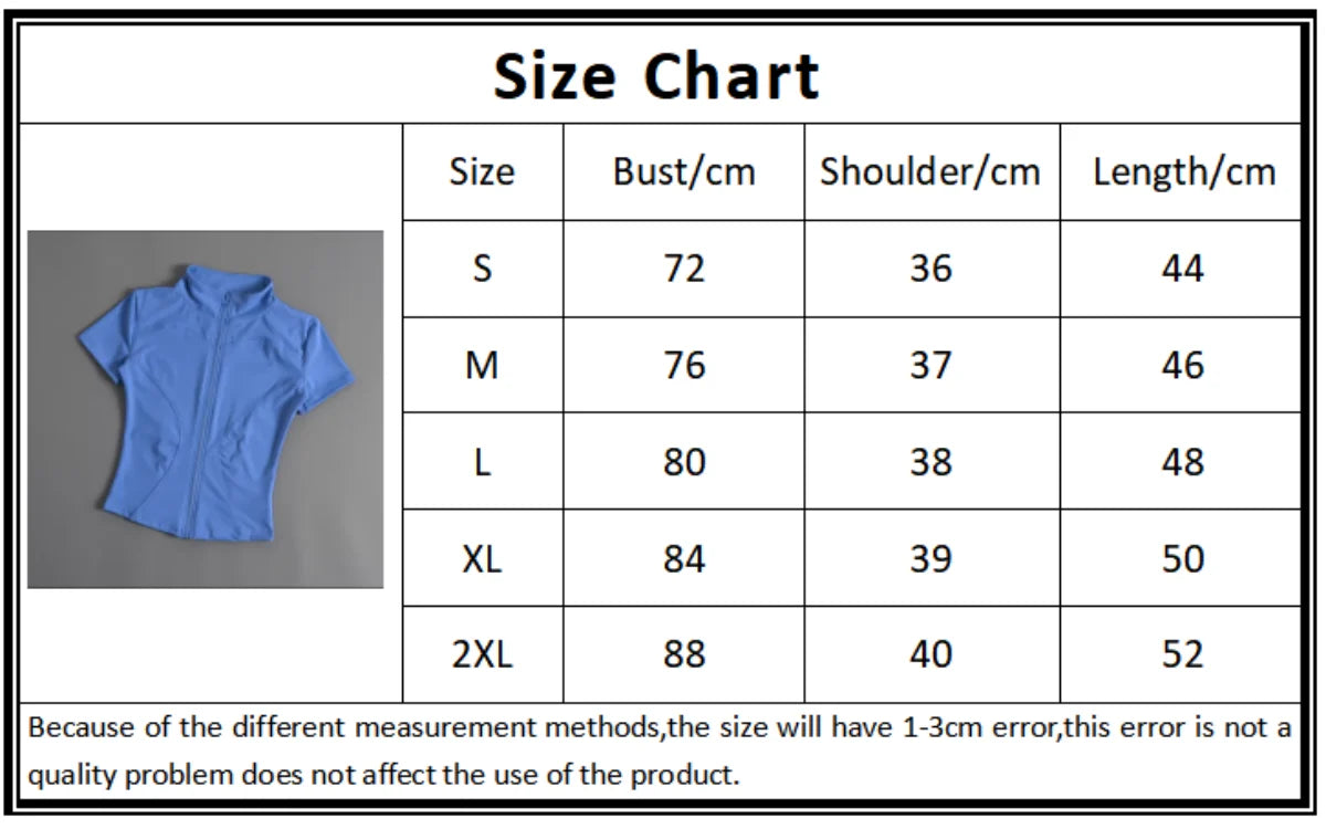 Women Slim Casual Sports Tops Solid Zipper Yoga Short Sleeve Coat Female Outfit Summer Clothes Running Fitness Shirts For Lady