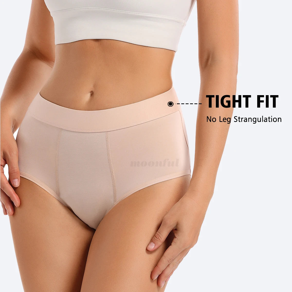 3PCS/Lot Menstrual Panties Woman Very Abundant Flow Menstruation Underwear High Waist Leak Proof Period Panties for Girls Set Secondary image