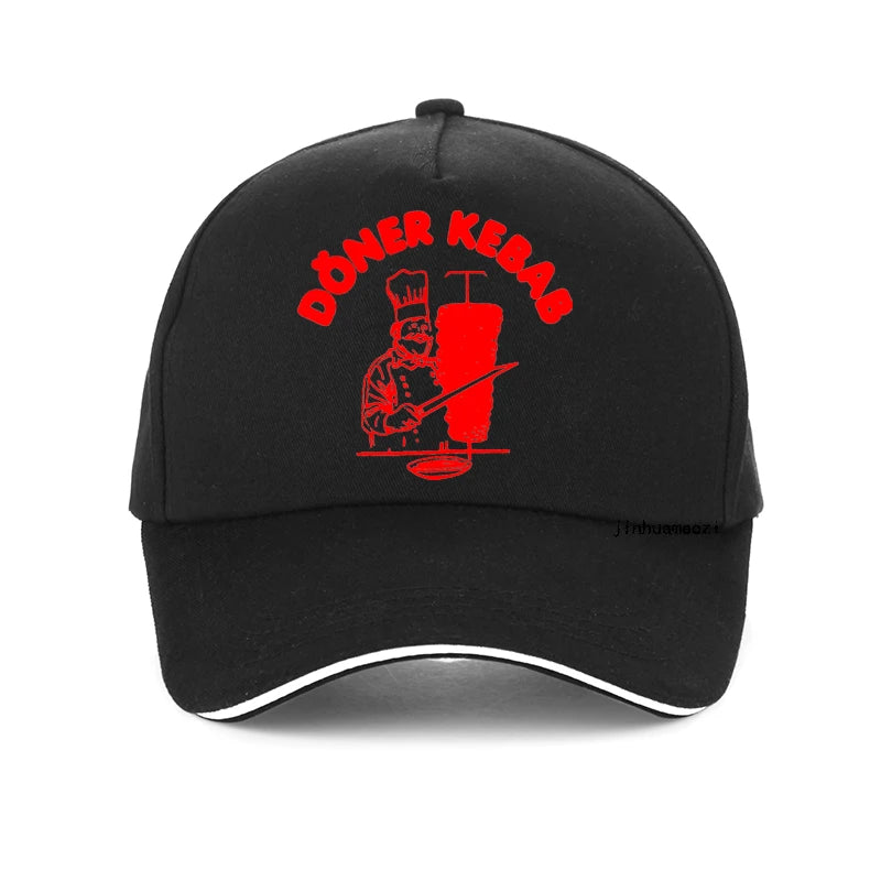 Doner Kebab Fashion Print baseball cap Unisex Outdoor Fishing hunting Hats Casual Summer cotton breathable Caps