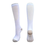 1/4 Pair Compression Socks Men Women 20-30mmhg - Circulation Support Socks Suitable Care Travel - Soft Breathable Sports Socks