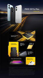 Poco X8 Pro Max 5g, Nfc, Mediatek Dimensity 9500S, 1.5K Amoled Display, 6.83", 120Hz, 50Mp Camera, Ip68...