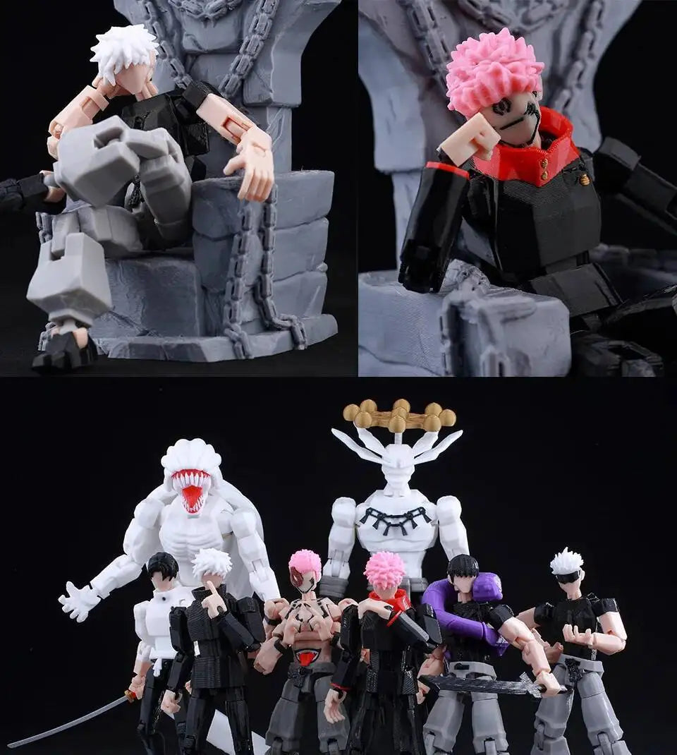 9L3D Lucky13 Gojo Sukuna Jujutsu Fushiguro Toji Gojo Satoru Action Figure Dummy13 T13 Multi-Jointed Collectible Toys Titan13