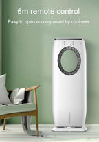 Water-Cooled Air Conditioning Fan Chiller Leafless Electric Refrigeration Cooling Remote Timer Humidifier Conditioner Cooler  EU