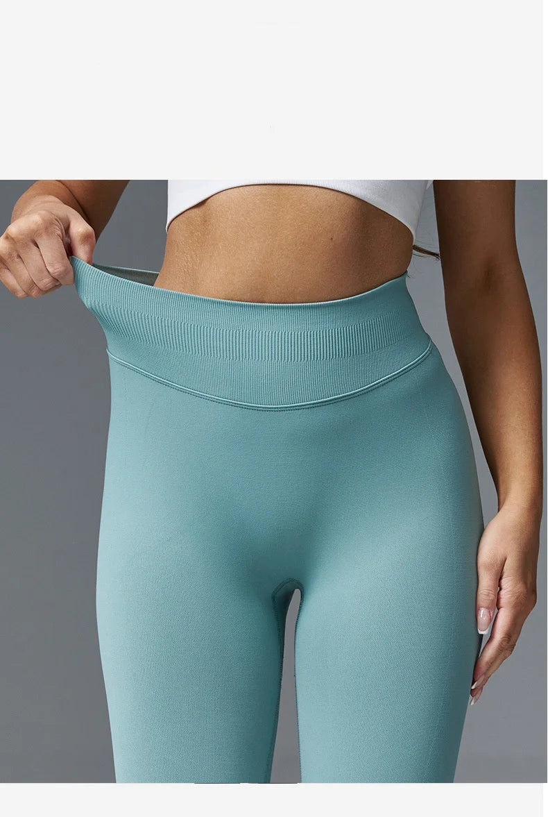 Woman Seamless Sports Leggings Scrunch Bum Gym Legging  Solid Workout Yoga Pants Low Waistband Sports Tights 2026
