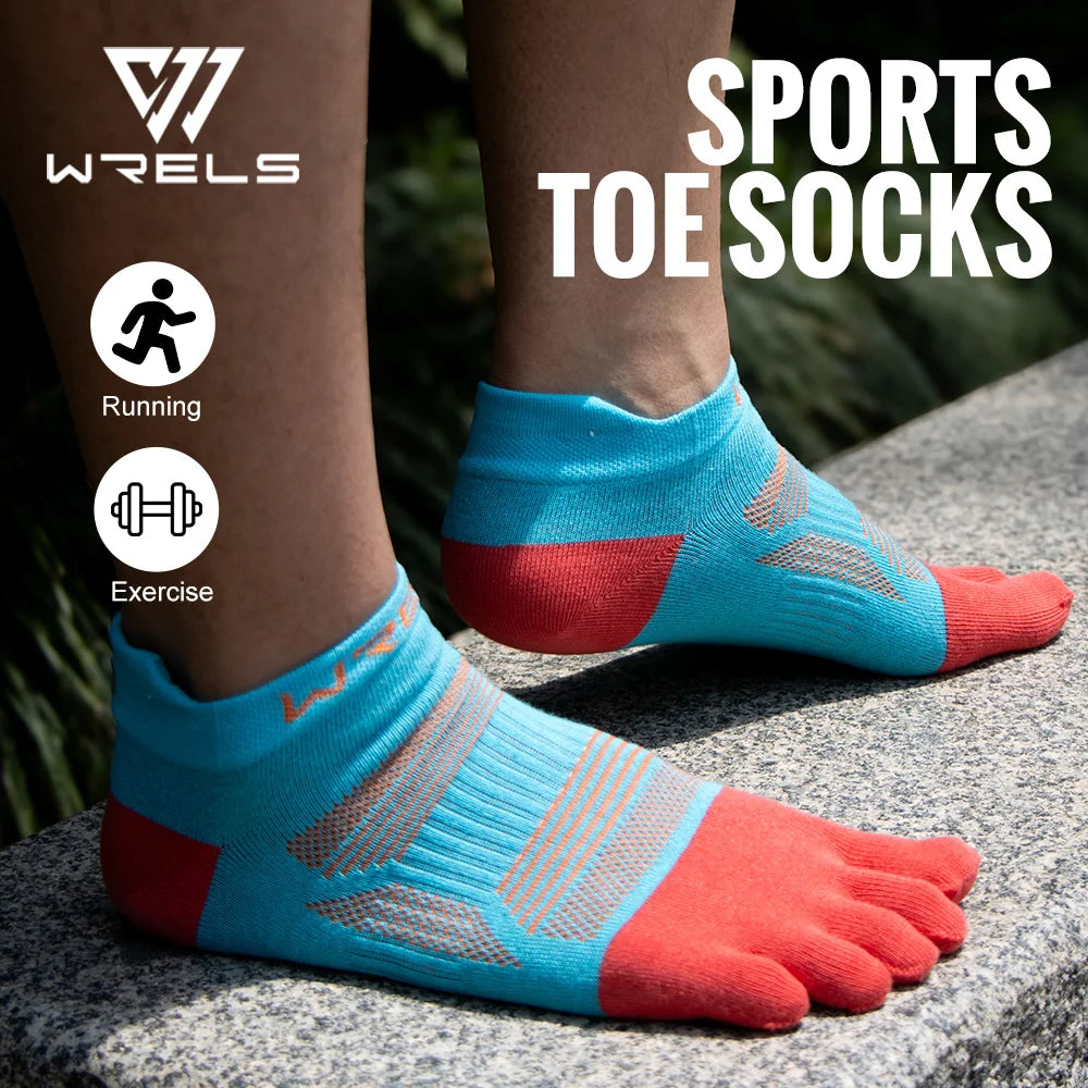 WRELS Toe Socks Running Socks for Men Women Athletic Breathable Five Finger Socks High Performance Athletic  Five Toe Socks Main image