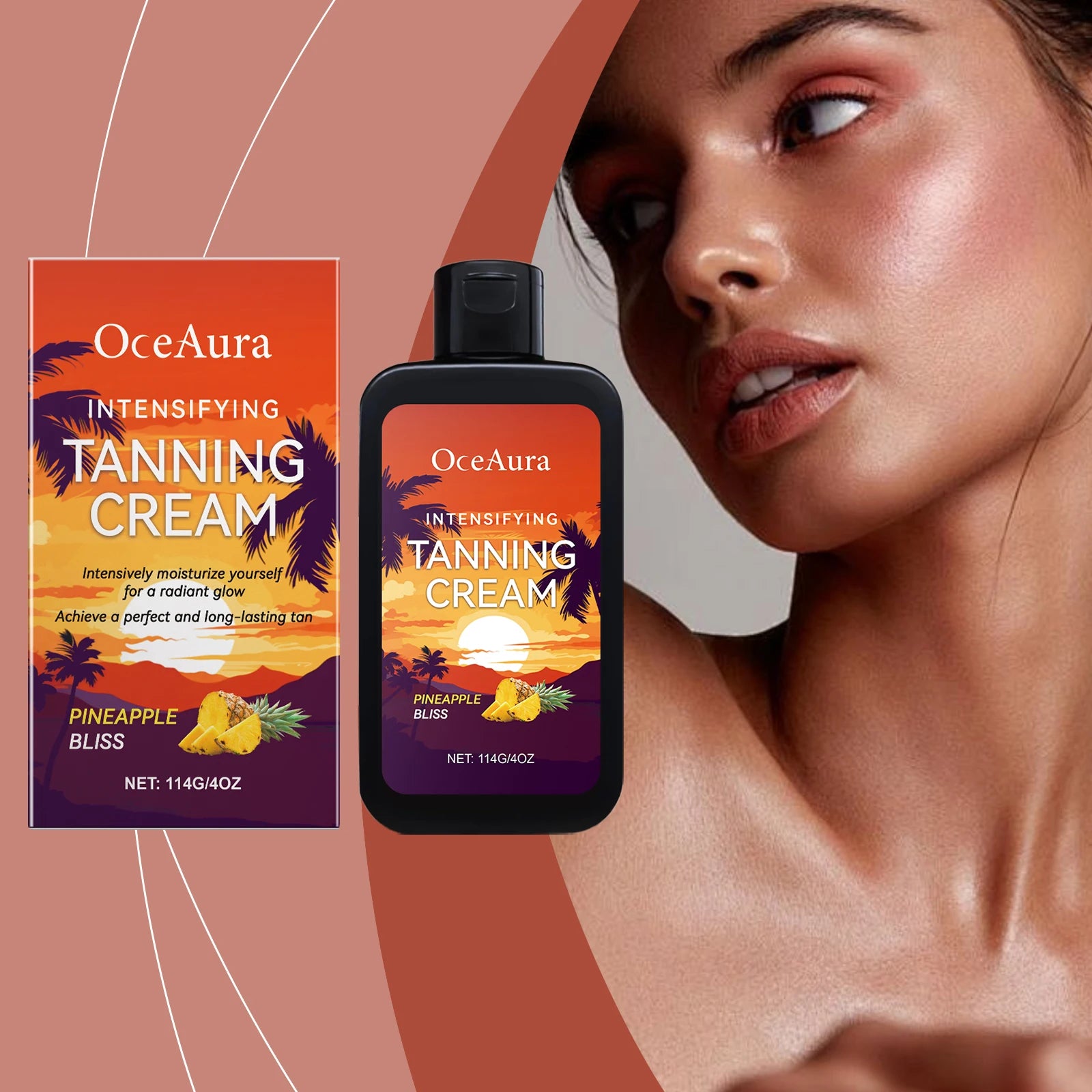 Body Tanning Cream In Solarium Accelerate Skin Bronzing Strengthen Melanin Promote Healthy Skin Tone Natural Self Tanning Lotion