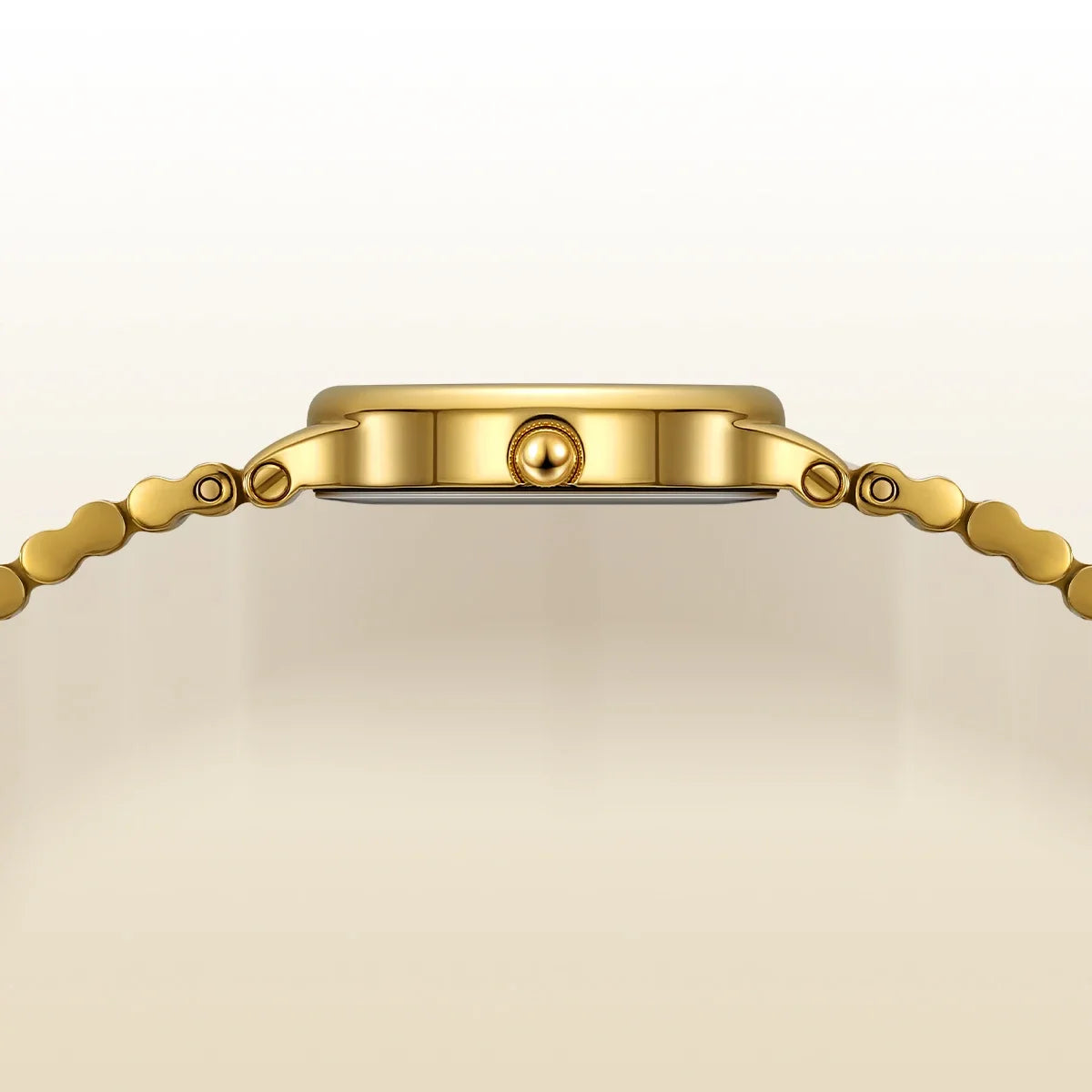 BERNY Gold Watch for Women Olive Green Quartz Jewelry Bracelet Casual Jewelry Women's Wristwatch Small Fashion Ladies Watches