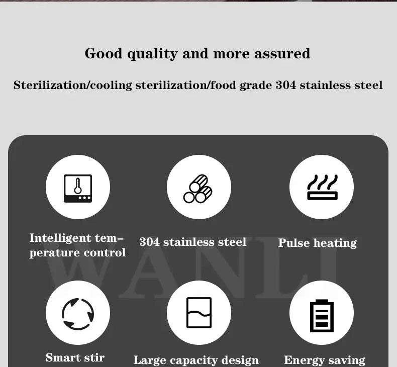 Home Electric 30L Commercial Pasteurization Tank Milk Pasteurization Machine Yogurt Cow Wine Farm Lawn Intelligent Sterilizer 22