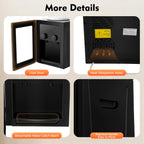 550W Desktop Water Dispenser Stainless Steel Liner PP Material 270x235x370mm 3kg Fast Heating & Cooling Dual-Use Water Dispenser