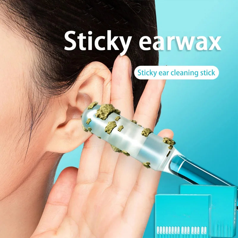 24Pcs Disposable Silicone EarWax Remover sticky ear pick For Kids Olders Adult S/L Ear Cleaner Reusable Adhesive Earpick