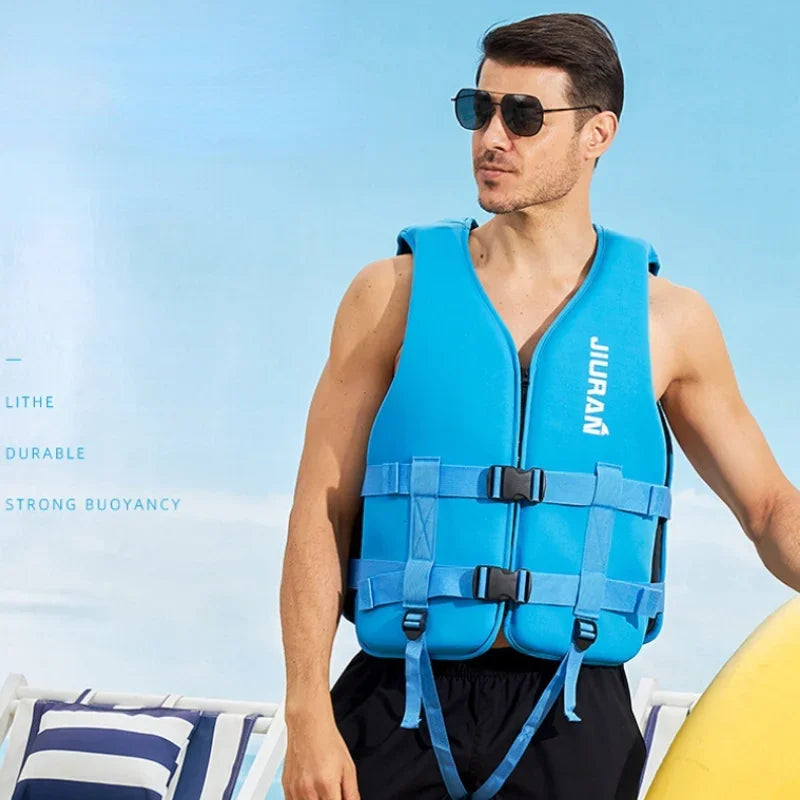 Neoprene Life Jacket for Adult Children New Water Sport Buoyancy Jacket Life Vest Swimming Boating Skiing Driving Vest Drifting Main image