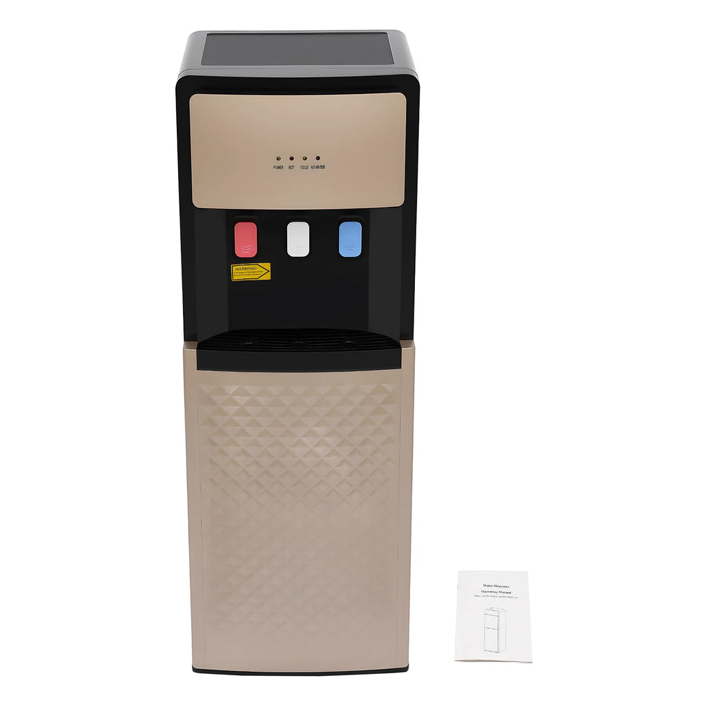 Electric Hot and Cold Water Cooler Dispenser, Versatile Standing Bottom Loading Water Dispenser for Home Office, 110V US/220V EU