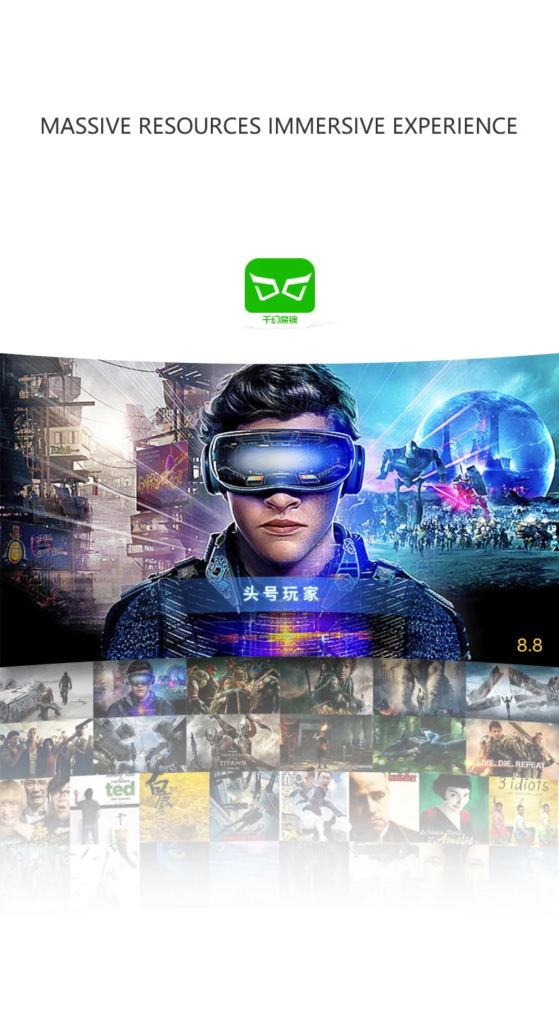 Shinecon VR Glasses 3D Headset Virtual Reality Device Helmet Goggles Lenses Mobile Smartphone Smart Phone Cell Realidade Viar VR