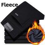 Wthinlee New Business Men's Jeans Casual Straight Stretch Fashion Classic Blue Black Work Pant Denim Trousers Male  Clothing