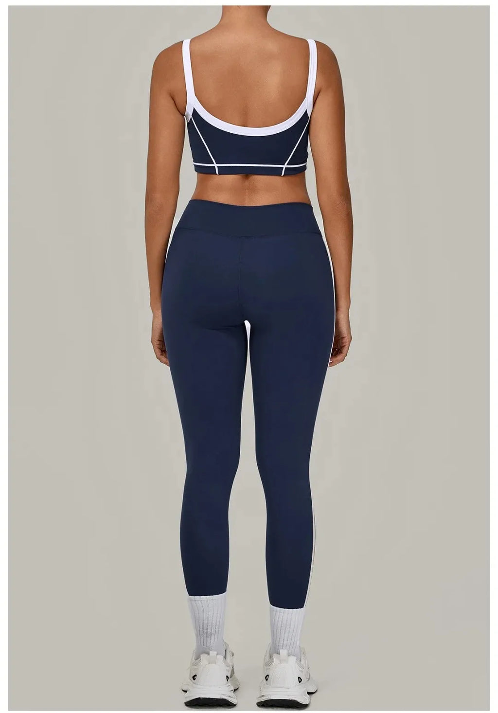 2PCS Women's Yoga Set High Waist Peach Hip Removable Padding Sports Bra Pants Fitness Suit Running Workout Gym Leggings Yoga Set
