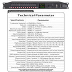 DP48X Professional Digital Audio Processor 4Input 8Output  Drive Rack Procesador With RIR DEQ 192KHZ Speaker Management System