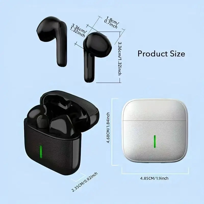 MINI5 Wireless earphones, Bluetooth 5.3 headphones with stereo bass, in-ear headphones with microphone 20-hour playback time