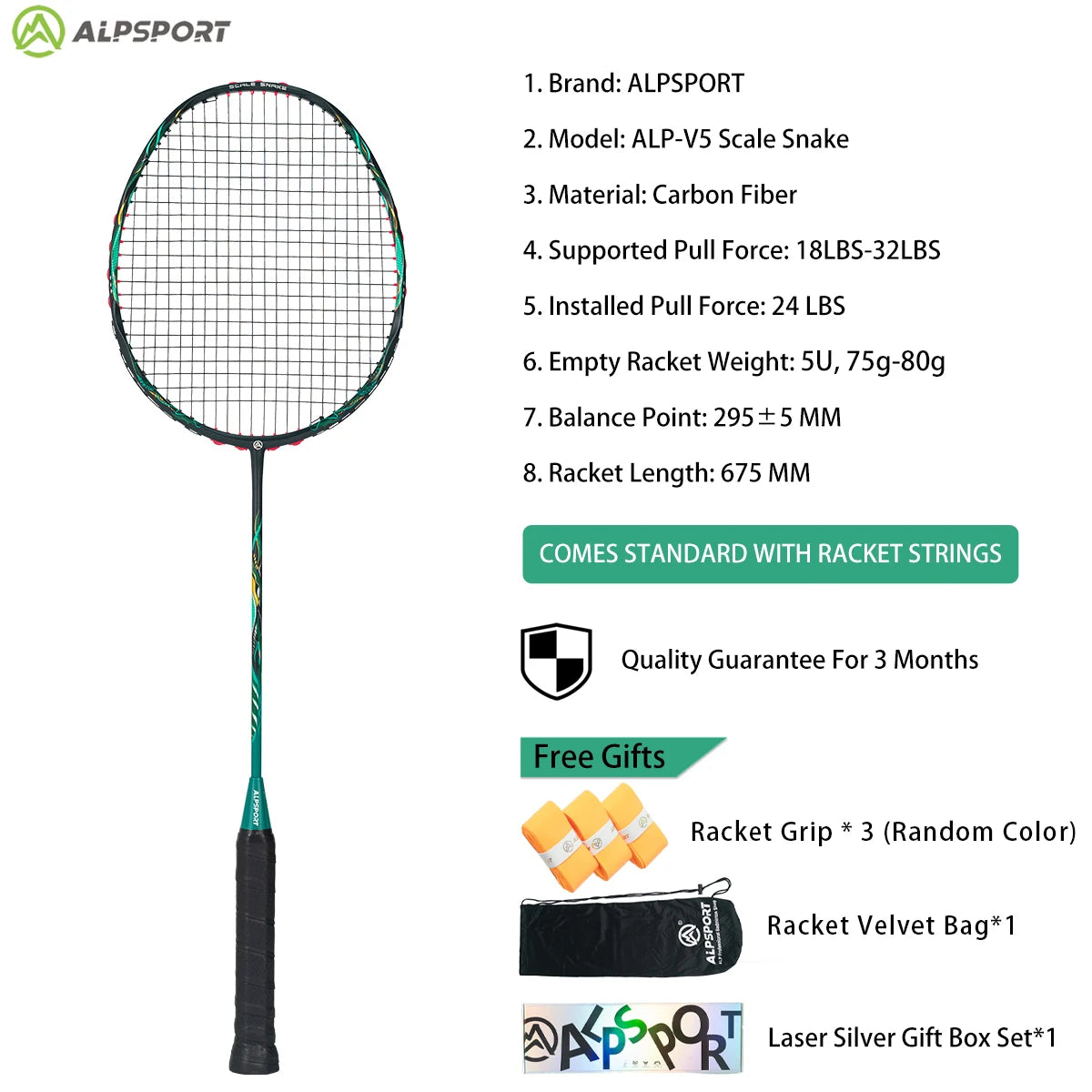 ALP ZJ2.0 Pro 4U 85g 100% Carbon Fiber + Titanium Alloy Badminton Racket Ultra-light Sports Equipment Racket Badminton Training