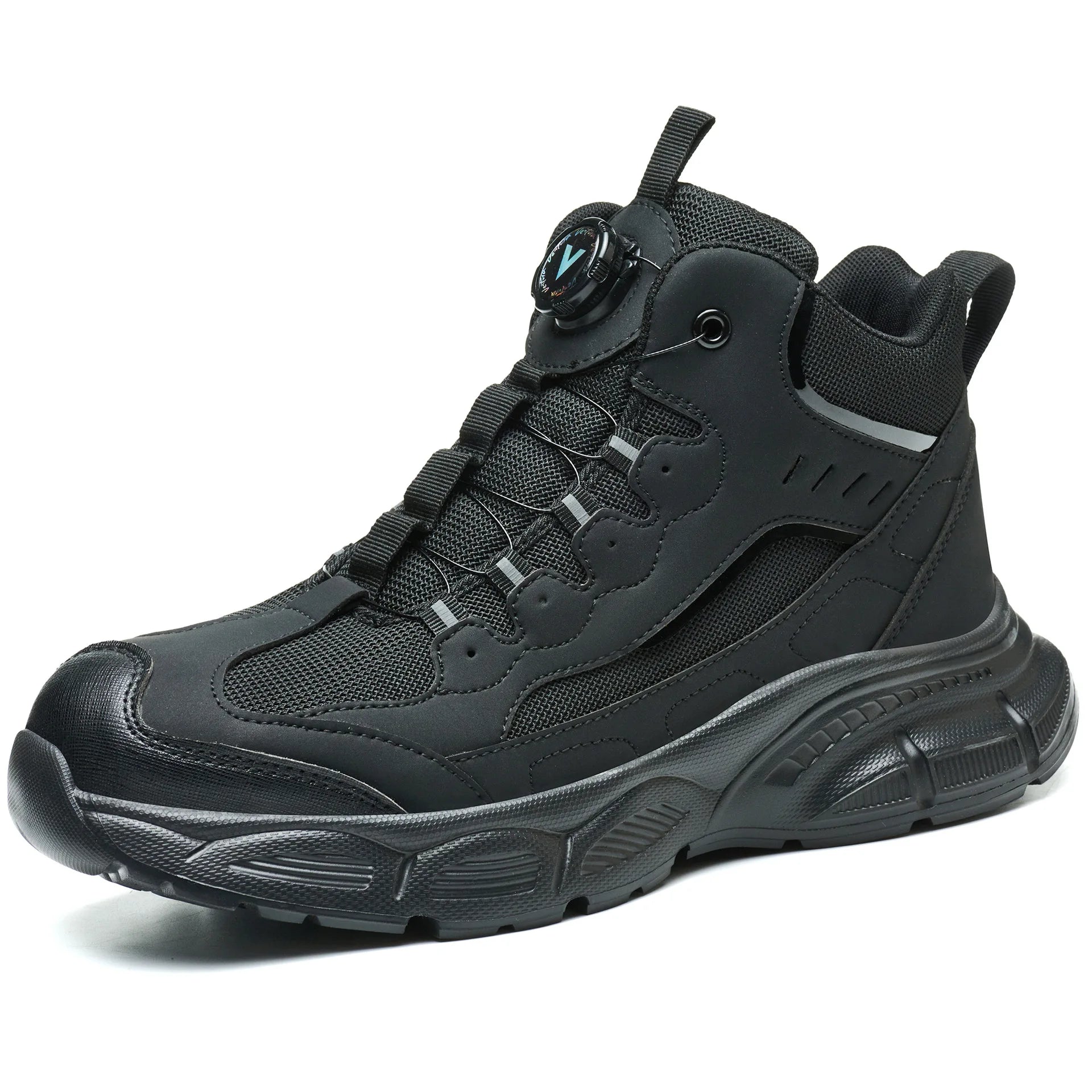 Rotary Buckle Safety Shoes for Man with Steel Toe Cap Anti-smashing, Anti-puncture, Anti-slip Work Safety Boots Industry Welding Secondary image