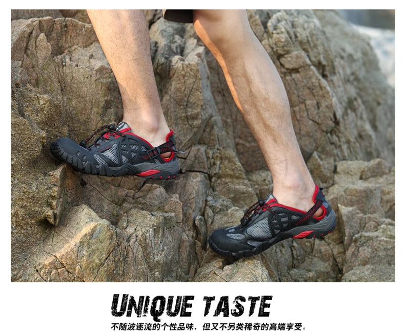 Summer Wading Hiking Shoes for Men Outdoor Aqua Beach Barefoot Sneakers Women Breathable Quick Drying Sports Trekking Shoes Men