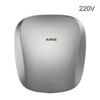 AIKE Air Tank Heavy Duty Automatic Hand Dryer HEPA Filter UL Approved 1450W Brushed Stainless Steel Finish Hand Drying Machine