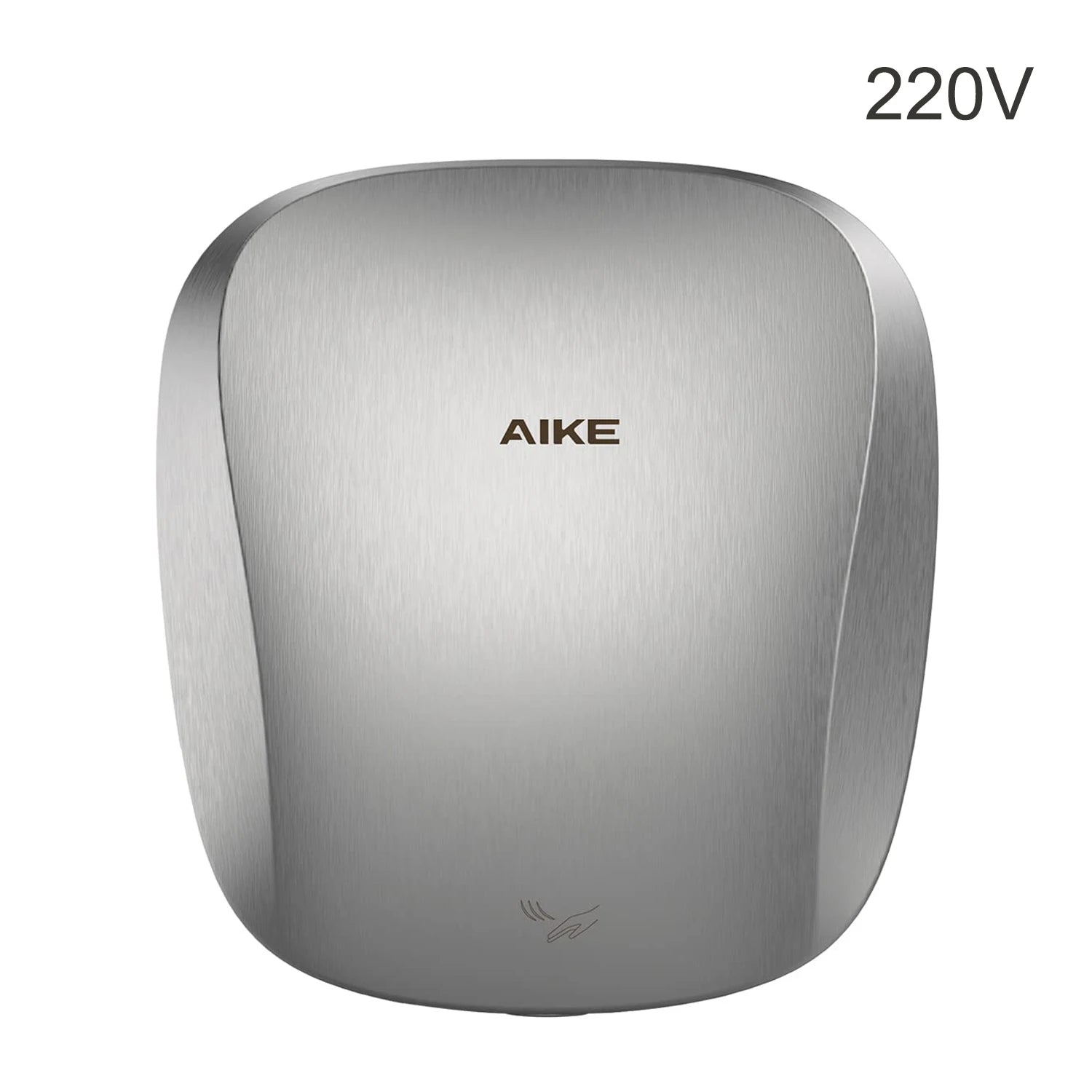 AIKE Air Tank Heavy Duty Automatic Hand Dryer HEPA Filter UL Approved 1450W Brushed Stainless Steel Finish Hand Drying Machine