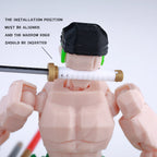 9L3D Printed Anime One Piece Naruto Demon Slayer Dummy13 Lucky T13 Movable Shapeshift Action Figures Mannequin Toys Collectors