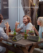 MLOVE P3 Outdoor Bluetooth Speaker, 40W Output Power Bluetooth 5.3 Speaker ,Stereo Sound IPX7 Waterproof,Micro SD Card,RGB Light