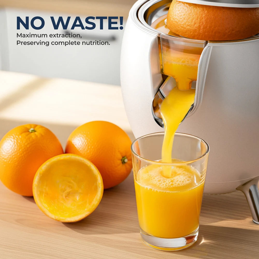 Powerful 850W Electric Citrus Juicer Squeezer, Quiet Orange Juice Extractor Machine