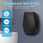 Wall Mounted Automatic Hand Dryer Sensor US Plug High Power Motor Compact  Dryer Sensor Quiet Dryer for Kitchen Bedroom Hotel