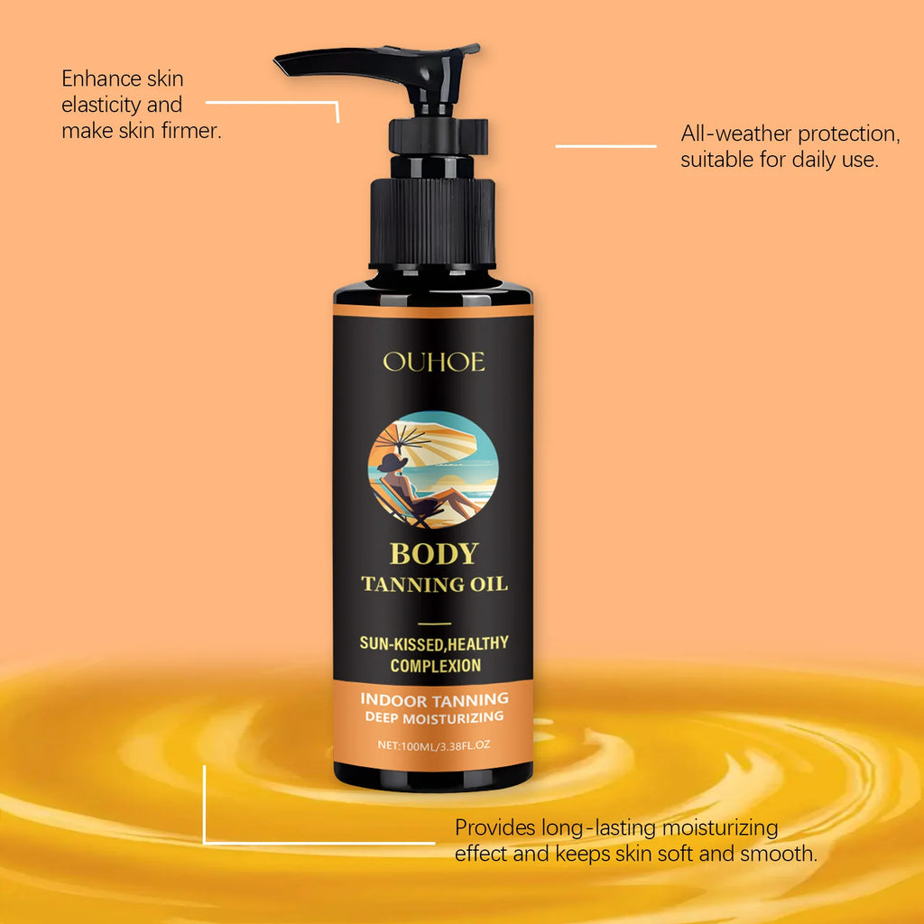 Aloe Vera Tanning Serum/Oil Face Body Bronzing & Sun Tan Lotion Natural Tanning Accelerator Cream for Sunbeds & Outdoor Sun