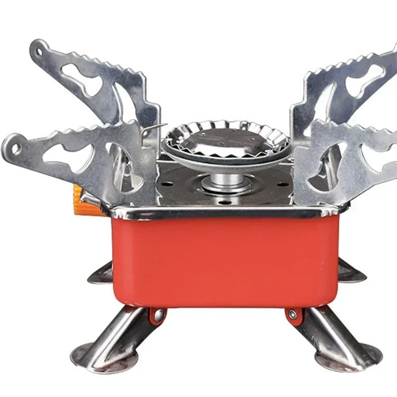 Portable Burner Camping Foldable Windproof Outdoor Gas Tank Stove for Backpacking Camping Hiking Picnic Camping Burner BBQ Grill Main image