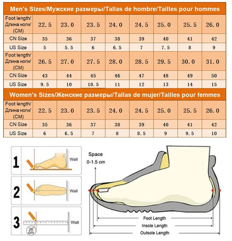 Summer Wading Hiking Shoes for Men Outdoor Aqua Beach Barefoot Sneakers Women Breathable Quick Drying Sports Trekking Shoes Men