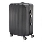Anajqaqia Black Suitcase Set 3 Piece Luggage Set with Trolley Handle, Double Wheels and TSA Lock, Travel Suitcase Set