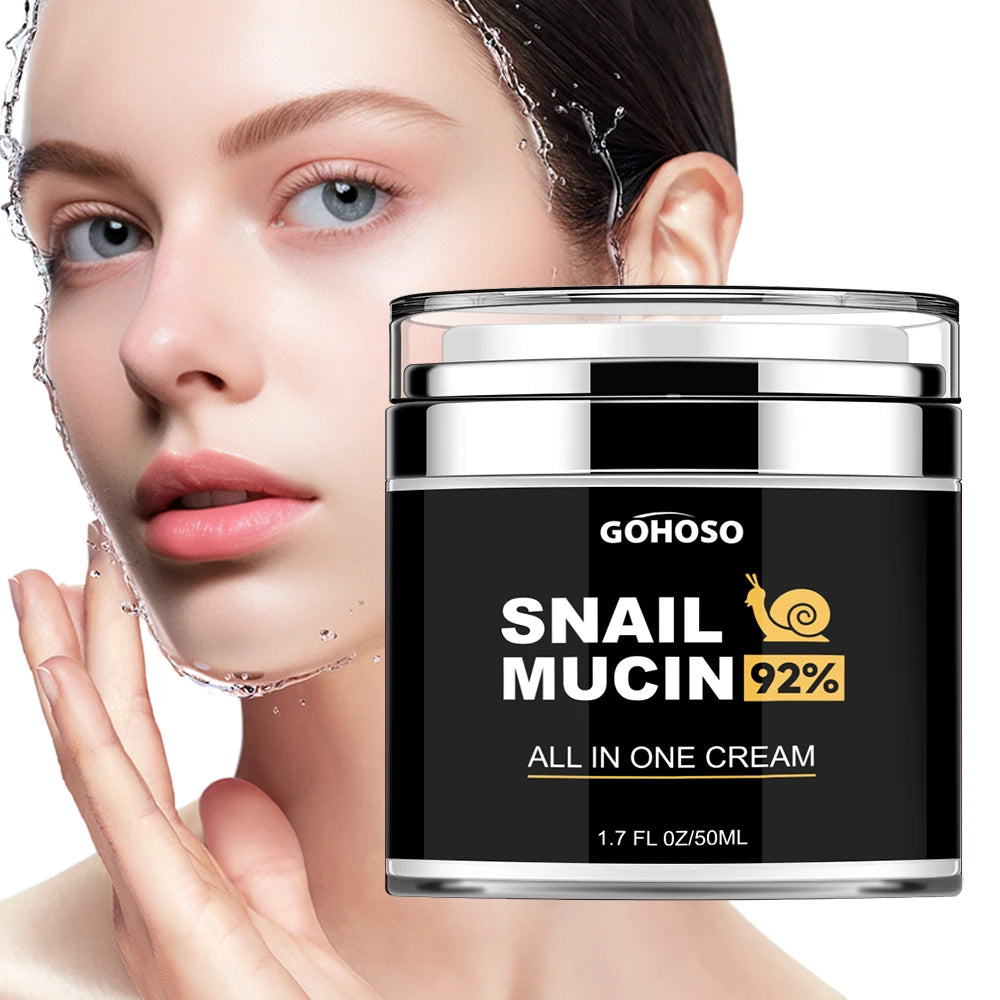 ENVISHA Skin Care Snail Mucus Face Cream Firming Whitening Anti-Aging Wrinkle Moisturizing Hydrating Beauty Health Shrink Pores Main image
