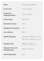Baseus Bowie MC2 AIR Clip-on TWS Earbuds Ear Clips Wireless Earphones Bluetooth 6.0   Open earrings 4 Mic ENC Sports Headphone