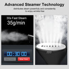 2 In 1 Professional Ironing Clothes Steamer Garment Steamer Fast Heat Steam Ironing Machine For Fabric Pure Silk Woolens Cotton